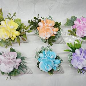 Szappanvirágok csigaházban (orchidea)