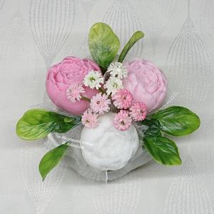 Szappanvirágok kis lótusz kaspóban