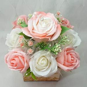 Szeretettel Anyák napjára! szappanrózsa csokor