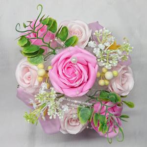 Szeretettel Anyák napjára! szappanvirág csokor