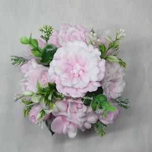 Szeretettel Anyák napjára! szappanvirág csokor