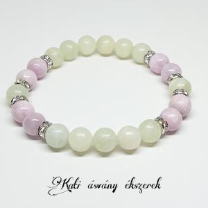 Szívcsakra erősítő ásvány karkötő