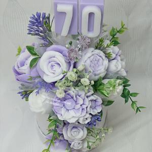 Születésnapi különleges szappanvirág csokor