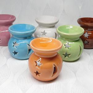 Zsákbamacska illatviasz csomag (10 db.)  kerámia aromalámpával