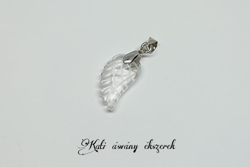 Hegyikristály angyalszárny medál