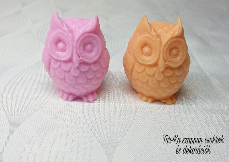 Illatos bagoly szappan dísz