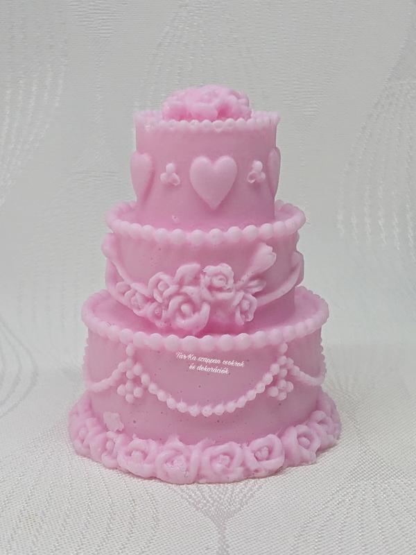 Illatos torta szappan dísz
