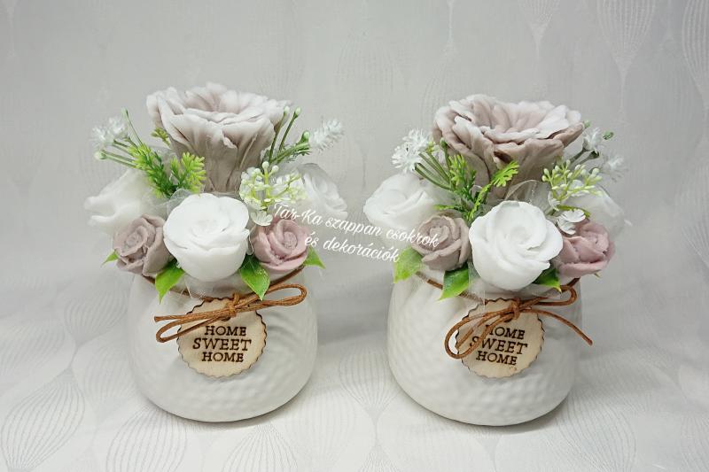 Immunrendszer erősítő, DoTERRA On Guard illatú csokor Home Sweet Home kaspóban