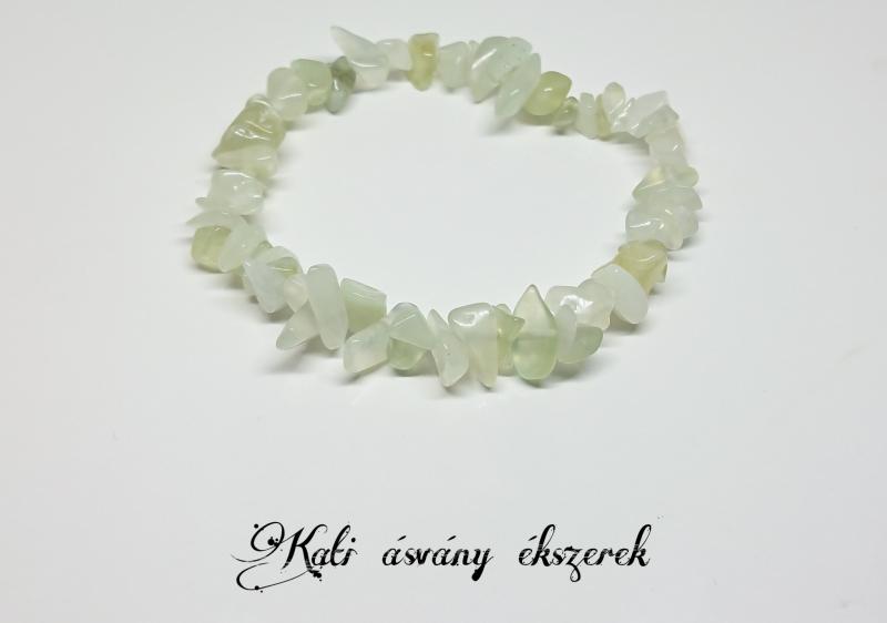 Jáde szemcse ásvány karkötő