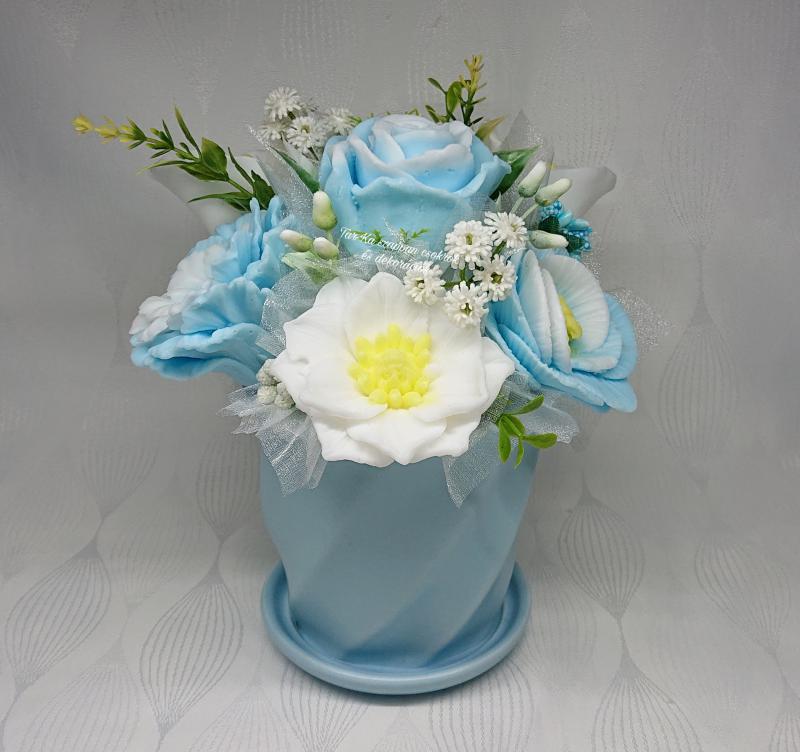 Kála - vegyes szappanvirág dekoráció