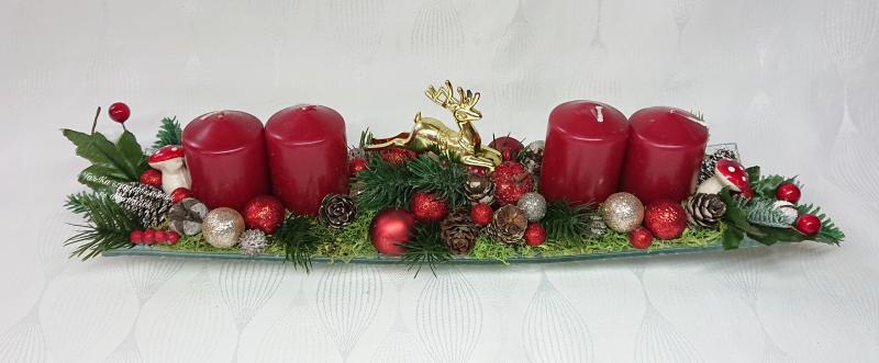 Karácsonyi adventi tál