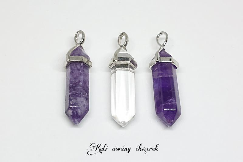 Kétcsúcs ásvány medálok