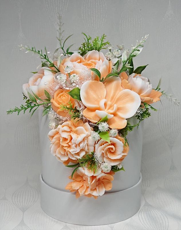 Különleges szappanvirág csokor virágbolt illattal