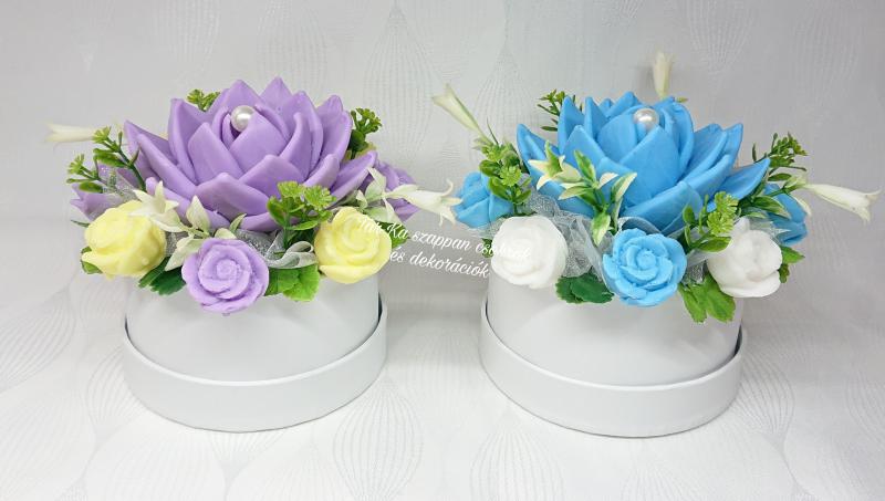 Lótusz szappanvirág csokrok