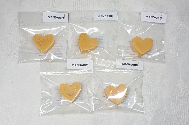 Mandarin illatú szív illatviasz