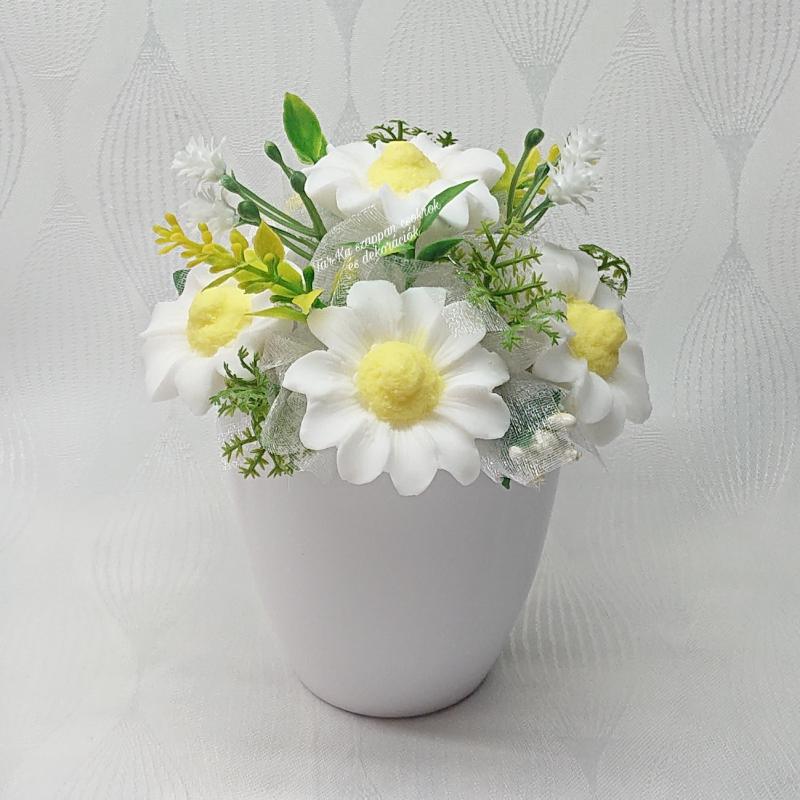 Margaréta szappanvirág csokor