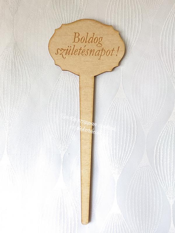 Nagy Boldog születésnapot! beszúrós fa tábla