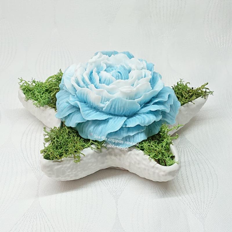 Nagy pünkösdi rózsa szappanvirág tengericsillag formában