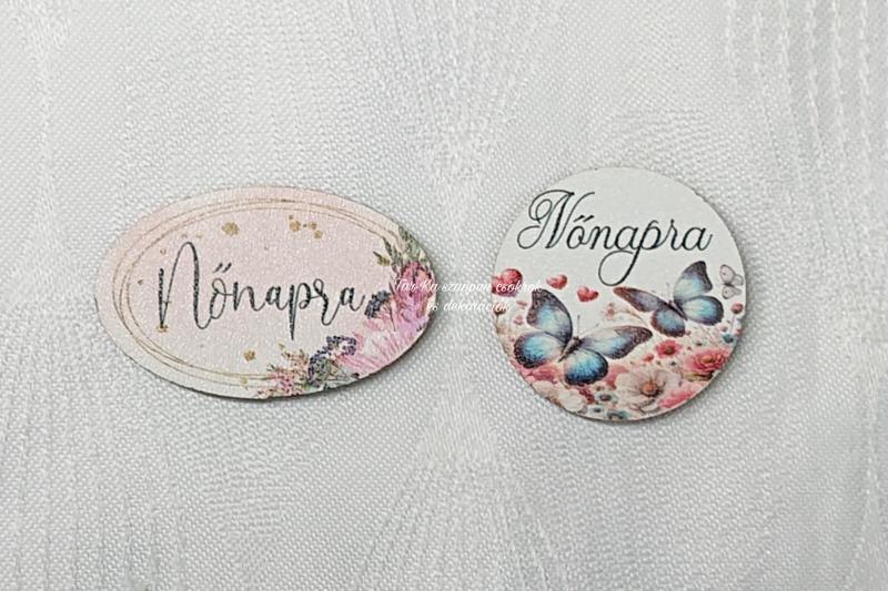 Nőnapra fa táblák