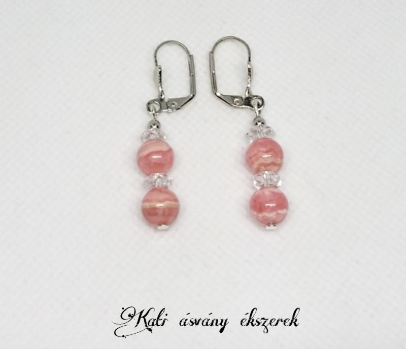 Rodokrozit fülbevaló