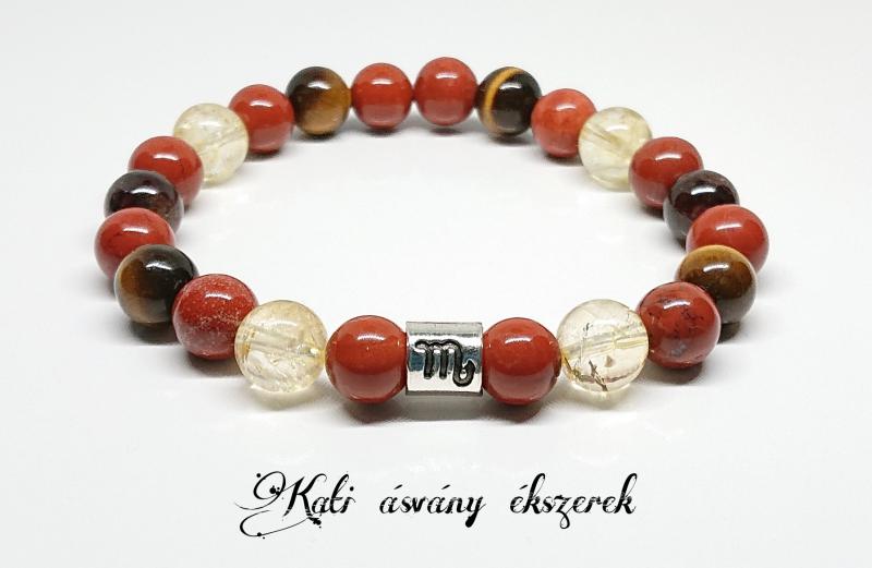 Skorpió horoszkópos ásvány karkötő