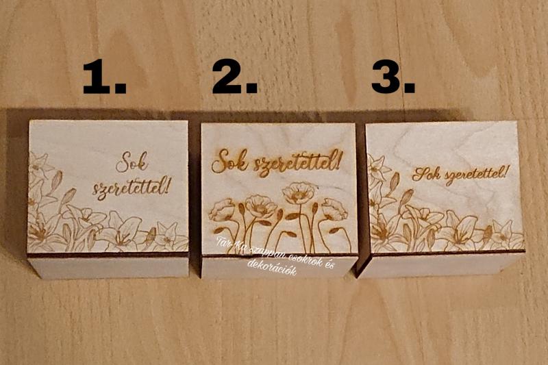 Sok szeretettel! egyedi szappanvirág csokor