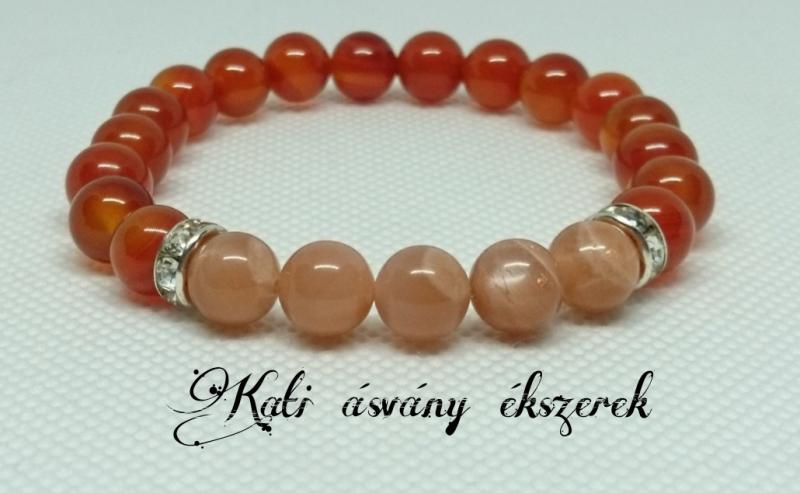 Szakrális csakra erősítő ásvány karkötő