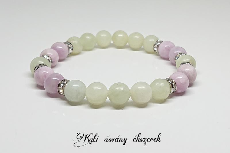 Szívcsakra erősítő ásvány karkötő