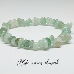 Aventurin gömbölyített ásvány karkötő