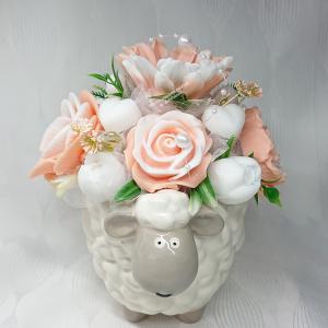 Bárányos szappanvirág csokor