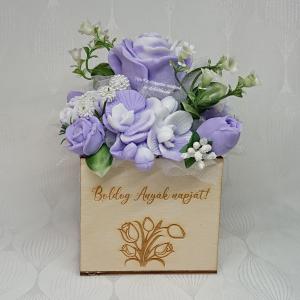 Boldog Anyák napját! szappanvirág csokor