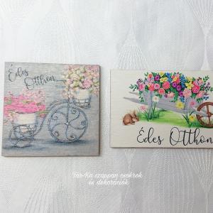 Édes otthon fa táblák