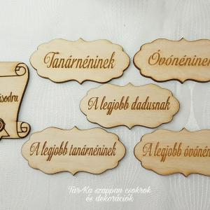 Fa táblák ballagásra és évzáróra (iskolába, óvodába vagy bölcsödébe)
