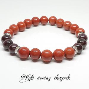 Gyökércsakra erősítő ásvány karkötő