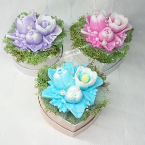 Illatos tulipán szappan csokrok