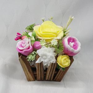 Illatos virágoskert szappan csokor