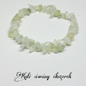 Jáde szemcse ásvány karkötő