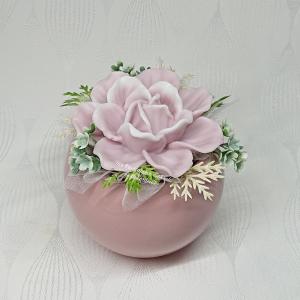 Kamélia szappanvirág kerámia kaspóban