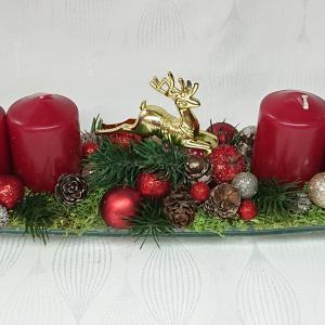 Karácsonyi adventi tál