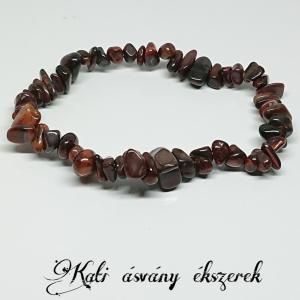 Macskaszem gömbölyített ásvány karkötő
