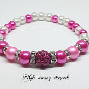 Pink Shamballa karkötő