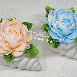 Szappanvirág csigaházban