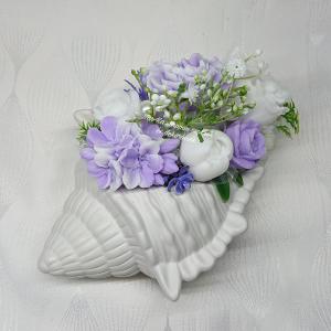 Szappanvirágok csigaházban