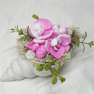 Szappanvirágok csigaházban (orchidea)
