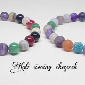 Színes achát ásvány karkötők