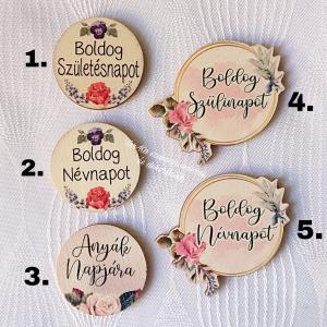 Születésnap, névnap, Anyák napja fa táblák