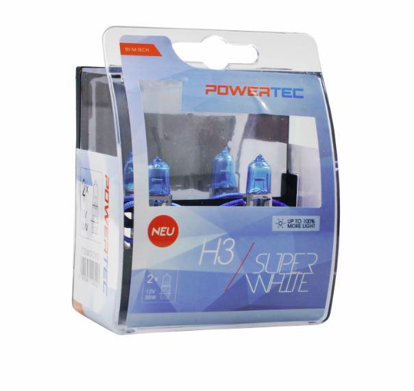 Powertec H3 Super White 100% more light izzók