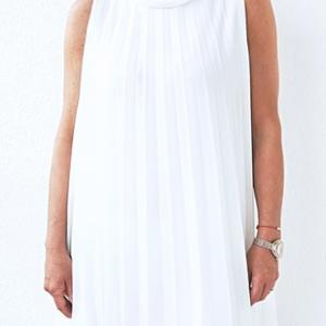 Pliszírozott ruha - fehér