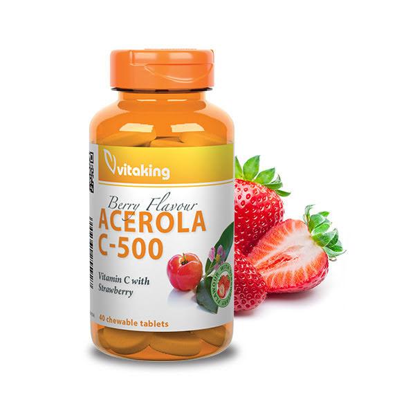 Acerola C-500 Epres ízben (40 rágótab) – Vitaking