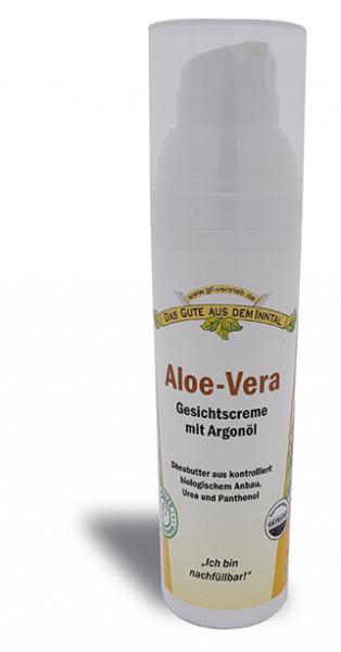 Aloe Vera arckrém argán olajjal 75 ml adagolóban